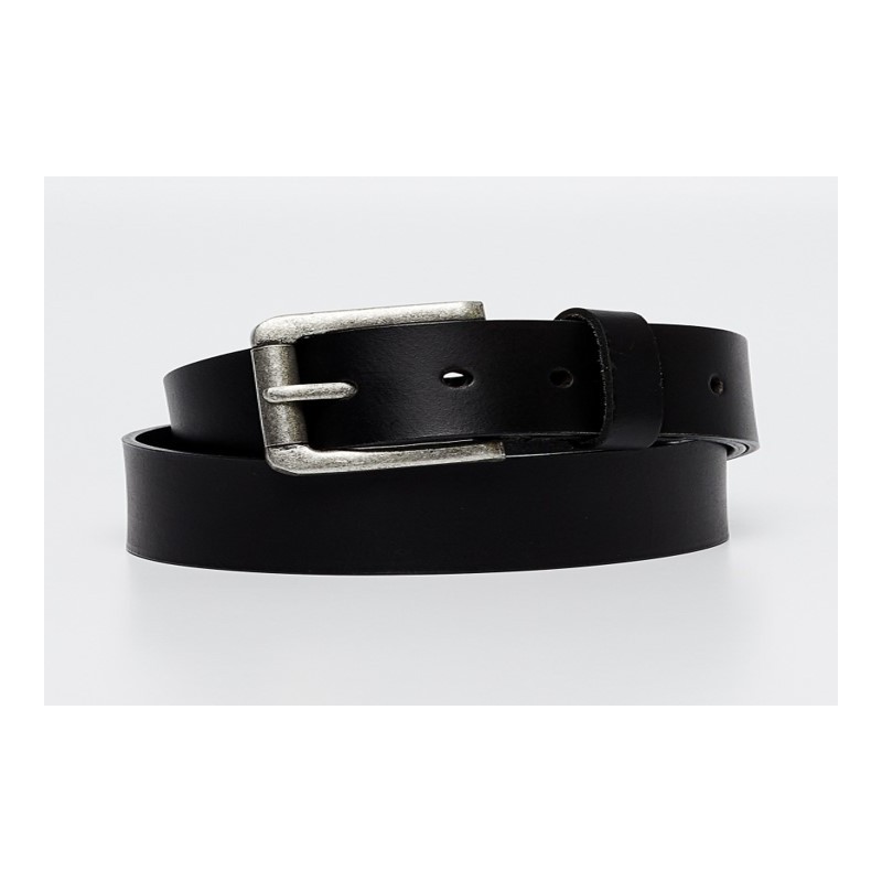 Black Oil Pullup Casual Belt